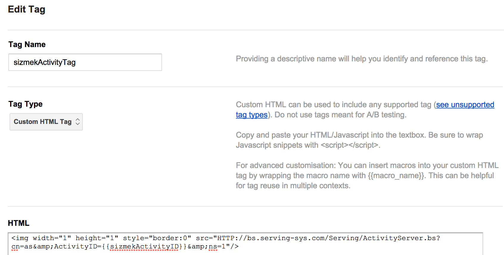 GTM Sizmek Activity Tag - noscript version