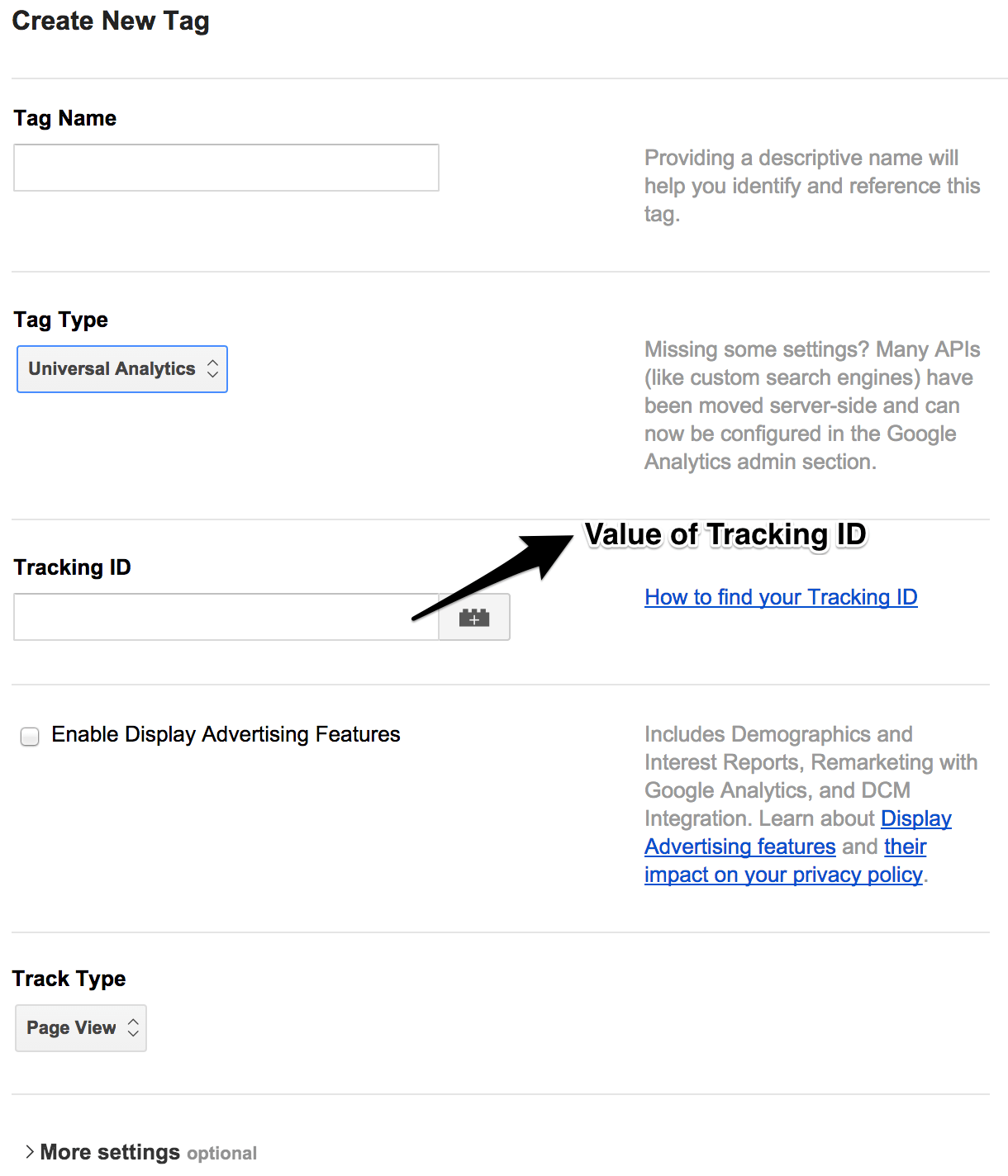 Configuring a GTM tag